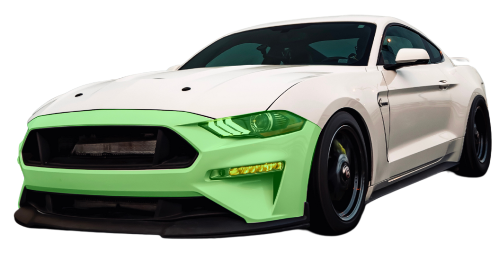 OCD Auto Care paint protection film coverage on a vehicle
